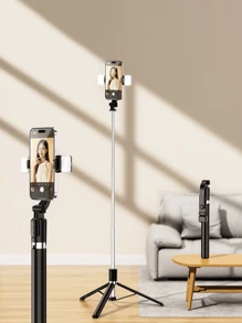 Asta per selfie telescopica pieghevole portatile in lega da 170 cm/66,9 pollici con supporto per telefono cellulare, telecomando Bluetooth, rotazione a 360°, anti-shake, adatta per riprese video e registrazione della vita quotidiana