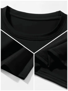 Women T-Shirts - Black - View 4