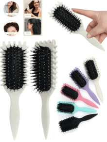 Lược chải tóc xoăn, Lược chải tóc xoăn mới năm 2025, Lược nâng tóc xoăn, Dụng cụ 5 trong 1 giúp tạo kiểu tóc xoăn, sóng và cuộn dễ dàng, Giảm xơ rối - Nhiều màu - Xem 22