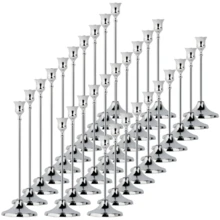 30 件/套优雅金色金属烛台套装，复古装饰中心烛台 12 件套，金属烛台适用于 3/4 英寸蜡烛，感恩节、圣诞节、婚礼的高烛台 - 彩色 - 查看 29