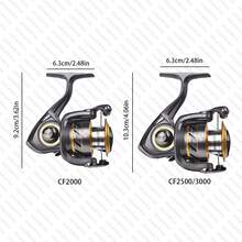 DAIWA WORLD SPIN CF Baitcast Reel, Long Distance Casting Reel For Lure Fishing - Gold - View 6