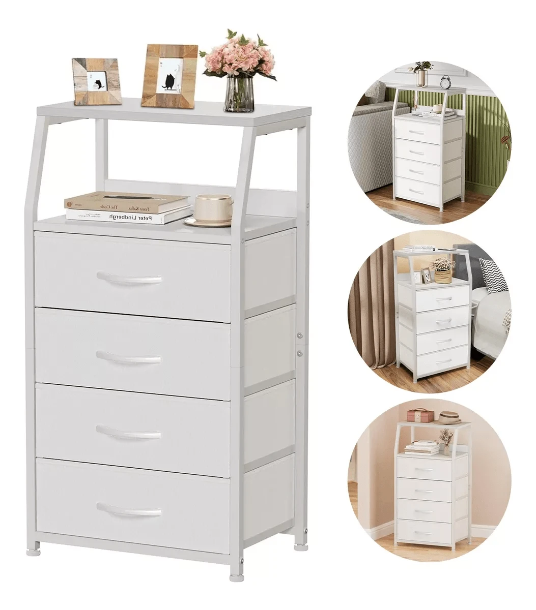 Drawer Storage Cabinet - 白色 - 查看 1