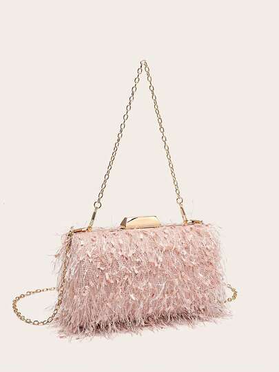 Borsa di forma quadrata alla moda, adatta per outfit quotidiani e abiti da sera