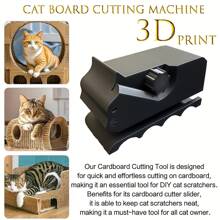 Cortador de tablero para rascar de gatos - Herramienta de corte de papel adecuada para tableros de rascar creativos DIY, regalo ideal para amantes de los gatos, herramienta para hacer cartón corrugado, excelente para proyectos de artesanía, juguete para raspar de gatos