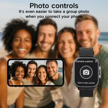 Smart Watch With Earbuds, 2-In-1 Earphones Smart Watch, Wireless Call, Music Play, NFC Unlock, Multiple Sports Mode Data Analysis, Sleep Monitoring, Smartwatch For Android And IOS - 黑色 - 查看 6