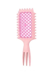 1 chiếc lược tạo kiểu tóc xoăn, lược chải tóc, lược uốn rỗng gia dụng, lược massage, lược uốn rơm lúa mì, thiết kế đuôi nhọn ba, lược đệm sóng và nylon cho phụ nữ, tóc xoăn, tóc thẳng, rơm lúa mì là một vật liệu, lược chải tóc, lược, dụng cụ làm tóc, sản phẩm và phụ kiện tóc, đồ dùng làm đẹp khi đi du lịch tại tiệm làm tóc - Nhiều màu - Xem 8