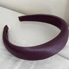 Aro de pelo de raso y esponja versátil y elegante para mujeres, nueva diadema de corona alta de 2025 con accesorios de lavado facial, diadema, aro de pelo
