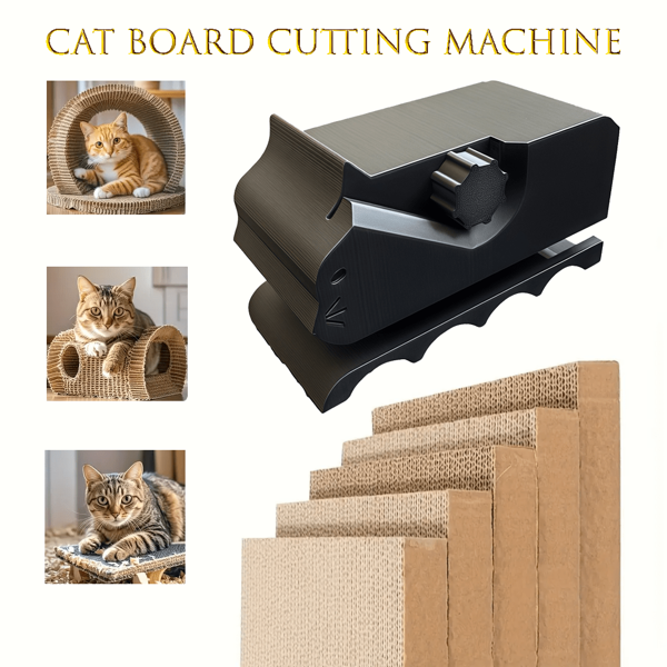 Cortador de tablero para rascar de gatos - Herramienta de corte de papel adecuada para tableros de rascar creativos DIY, regalo ideal para amantes de los gatos, herramienta para hacer cartón corrugado, excelente para proyectos de artesanía, juguete para raspar de gatos