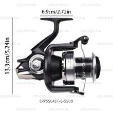 DAIWA DAIWA CROSSCAST-S Weitwurf Brandungsrolle für Meeresfischen, Baitcast Angel-Rolle für Weitwurfwürfe