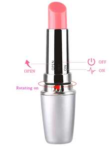 Estimulador vibratorio con forma de lápiz labial para el punto G, el clítoris y los pezones, juguete sexual para mujeres