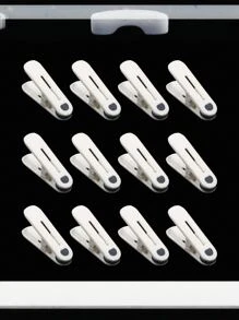 12 pièces Pinces à linge anti-dérapantes Clips de séchage de courtepointe Cintre de sous-vêtements Pinces utilitaires de séchoir à linge Pinces de serviettes pour pinces à linge pare-vent, pinces à linge
