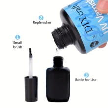 UV Varnish Sealer- UV Resin Glue Art Varnish,UV Resin Clear Sealant,All-In-One Sealant UV Resin + One Empty Brush Bottle(100ml/200ml)