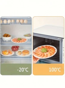 50/100/200pcs Reusable Stretchable Food Storage Covers - Semi Transparent Elastic Plastic Packaging For Preservation - Leftovers, Fruits, And Vegetables Preservation Covers - Perfect For Kitchen, Refrigerator, And Countertop Storage