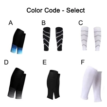 1Pair Calf Support Compression Sleeves For Women Men Running 20-30mmHg Footless Leg Socks Outdoor Sports Marathon Gym Gym Accessories