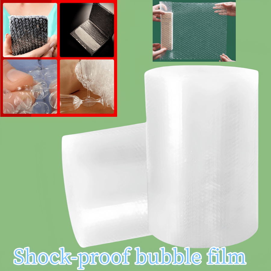 Packing Buffer Material Bubble Film Bubble Film Air Cushion Film Bubble Bag 30cm Wide Wide Thick New Material Shockproof Film Bubble Roll For Buffering, Wrapping, Mobile Equipment, With High Buffer Strength, Size W:30cm*L:500cm/W:30cm*L:1000cm Back To School