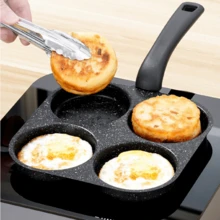 1pc Square Non-Stick Frying Pan, Modern Minimalist Multi-Purpose Non-Stick Egg Pan, Iron Plate Pan, Breakfast Egg Maker, Non-Stick Baking Tray, Mini Pot - Black - View 7