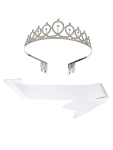 Customized Birthday Party Shoulder Strap Text And Image, Fashionable Crown And Shoulder Strap Set, Birthday Queen Accessories - Multicolor - View 9