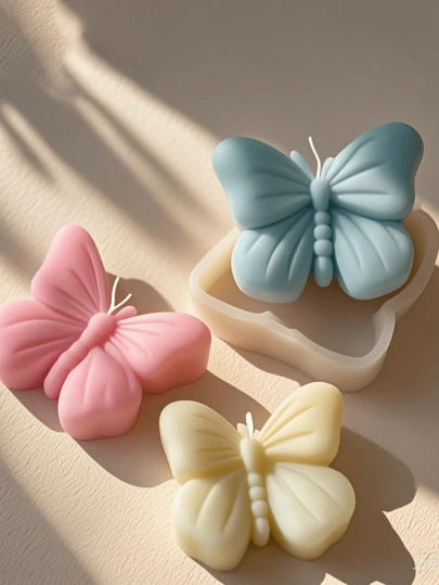 1pc Butterfly Silicone Mold - Unique Butterfly Shape, Suitable For DIY Butterfly Crystal Epoxy Jewelry, Candle Making, Gypsum Crafts, Elegant Craft Mold For Hobbyists, Home Decor Experts, Holiday & Mother's Day Gifts, Easy Demold And Reusable