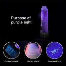 NetHong Mini Magnetic LED Torch Flashlight Pocket USB Rechargeable Lamp Keychain UK - Clear - View 8