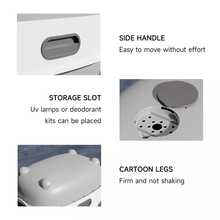 Cat Litter Box For Puppy Keep With Automatic Sand Cage Sterilization And Deodorization Function - Grey - View 4