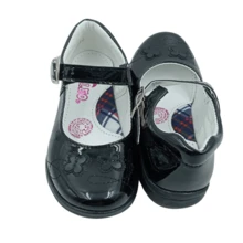 Zapatos Zapatillas Escolares Negros recubierto Mariposas Niña Niño Hebilla Cómodos Formal Fiesta Casual Exterior Lindos Bonitos Moda - Negro - Ver 5