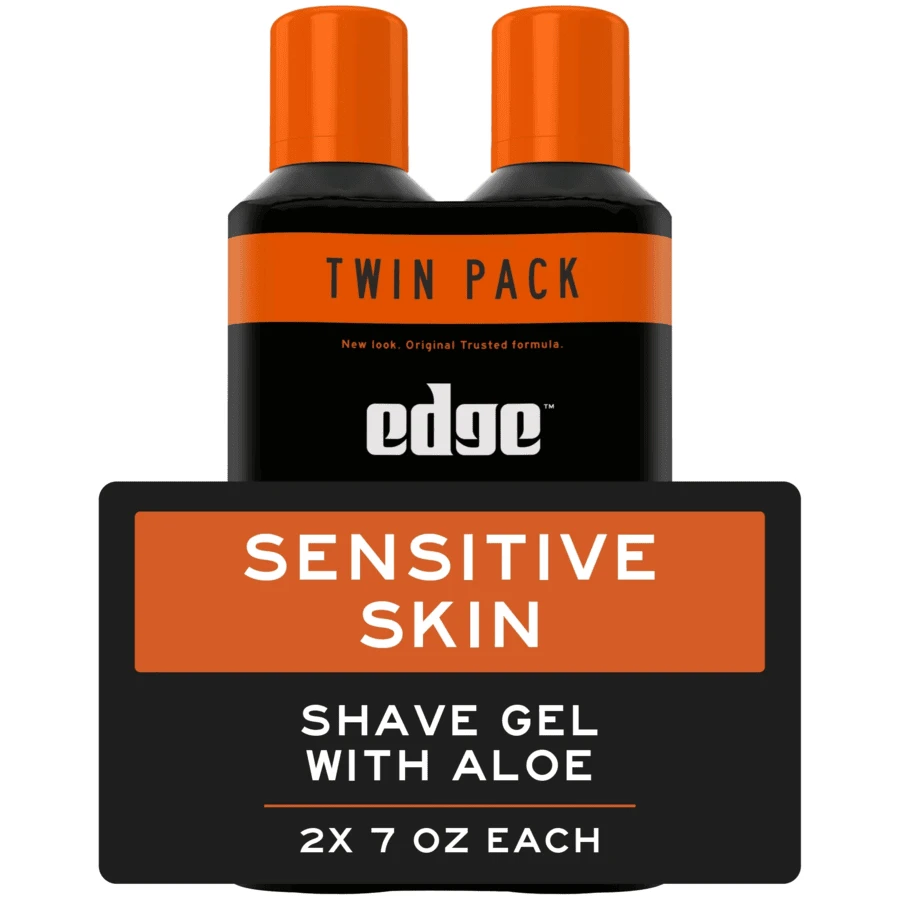 Edge Shaving Gel For Men, 7 Oz Sensitive Skin With Aloe, - Shave Gel For Men That Moisturizes, Protects And Soothes To Help Reduce Skin Irritation Pack Of 2 - 彩色 - 查看 1