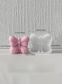 1pc Bow Silicone Mold - Unique Butterfly Shape DIY Butterfly Crystal Drop Glue Ornaments, Scented Candles, Gypsum Making Elegant Style Crafts Mold, Suitable For Handmade Lovers, Home Decoration Experts, Holiday Gifts, Mother's Day Gifts, Easy To Release, Reusable