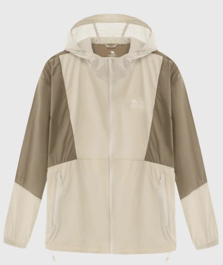 CAMEL CROWN Men's Sun Protection Skin Clothing, Spring PUF40+ Sun Protection Fashion Tops - Seashell/Coconut Shell - View 1