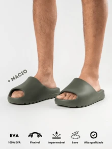 Men Flip Flops & Slides - xanh quân đội - Xem 2