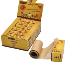 2/24 Volumes Of HORNET Cigarette Paper, 5-Meter/Volume Extra Large Roll Paper, Cigarette Paper With Adjustable Length, Brown Semi Transparent Cigarette Paper, Smoking Accessory Roll Paper