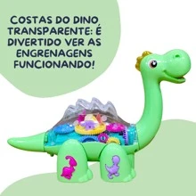 Brinquedo Infantil Bate e Volta Dino Luz e Som