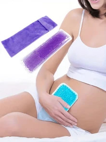 2pcs/3pcs Lactating Girl With Gel Ice Pack Chest Patch And Perineal Cooling Pad-Cold Compress Microwave Oven Heating Dual-Use Ice Compress Hot Compress,Pregnancy Relief|Comfortable Fit|Soft Texture,Ideal Postpartum Gift For Christmas/Halloween,Gift For Maternity,Postpartum Essentials