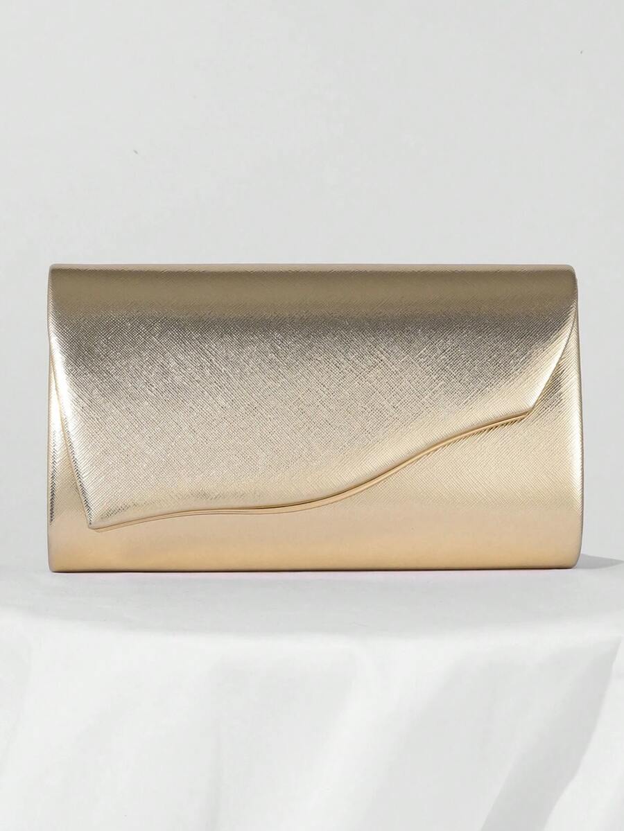 European And American Fashionable Simple Dinner Clutch Bag, Made Of High-Quality PU, Elegantly Designed For Noble Women, Single Chain Shoulder Bag And Crossbody Bag, Essential Wedding Items,Perfectly Matching With Graduation Dress, Prom Dresses