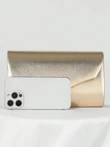 European And American Fashionable Simple Dinner Clutch Bag, Made Of High-Quality PU, Elegantly Designed For Noble Women, Single Chain Shoulder Bag And Crossbody Bag, Essential Wedding Items,Perfectly Matching With Graduation Dress, Prom Dresses