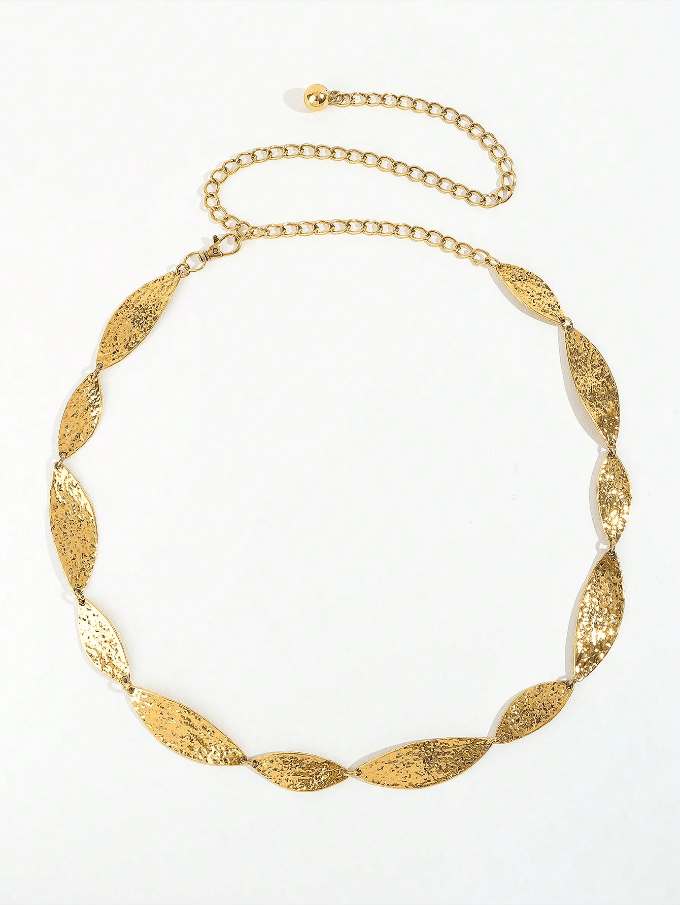 Corrente de Cintura Feminina Única e da Moda, Segmento Metálico Incrustado, Decorativa para Vestido, Denim, Estilo Retrô de Rua no Verão, Escola no Outono, Outono, Halloween