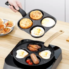 1pc Square Non-Stick Frying Pan, Modern Minimalist Multi-Purpose Non-Stick Egg Pan, Iron Plate Pan, Breakfast Egg Maker, Non-Stick Baking Tray, Mini Pot - Black - View 6