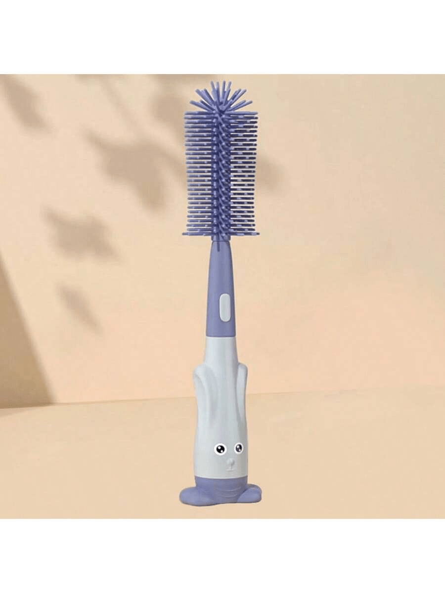 Multi-Functional Silicone Baby Bottle Brush, Nipple Cleaner, Cup & Straw Brush For Cleaning