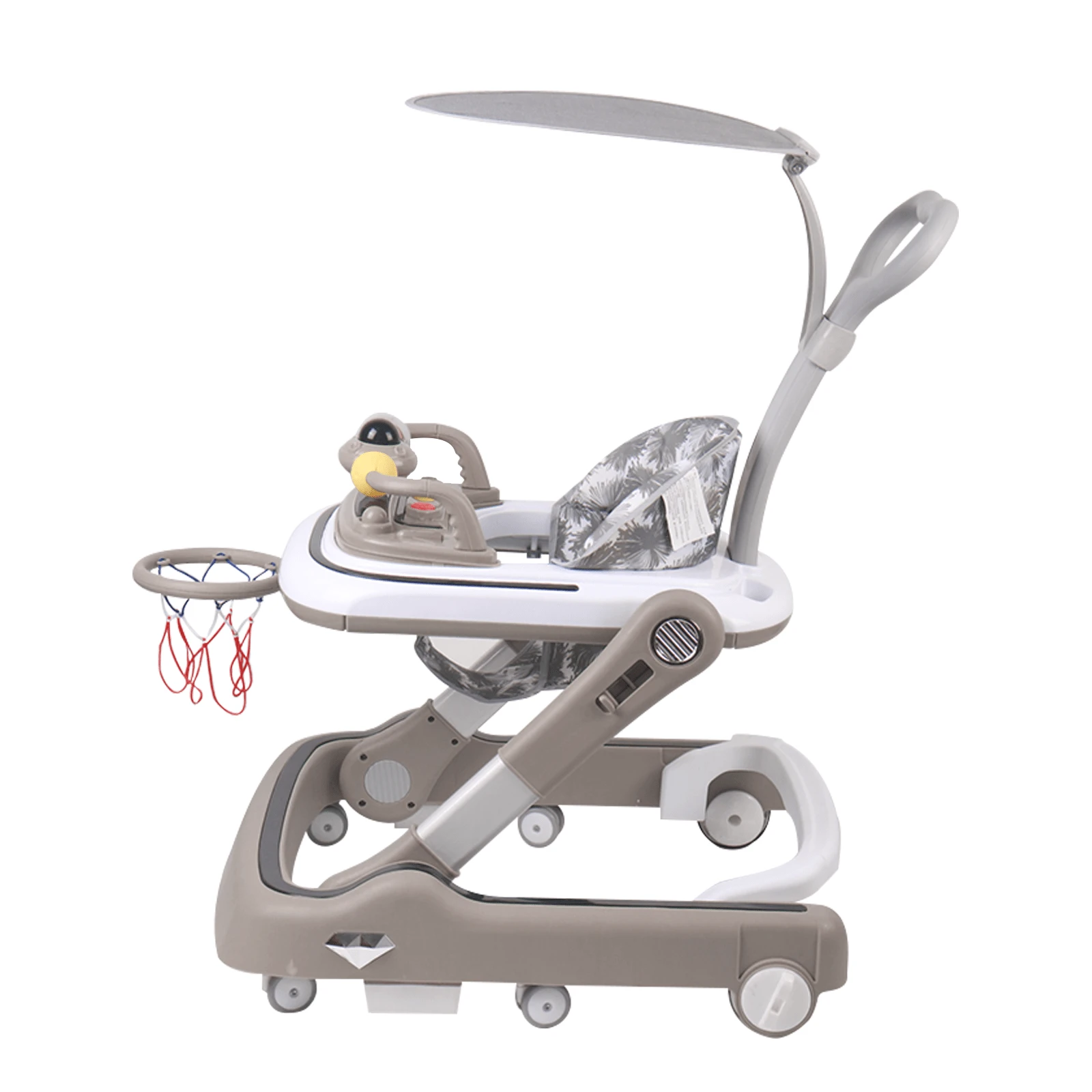 Girello 6 In 1 Per Bambini Con Centro Attività - Camminatore Push Con Suoni, Sonagli E Controllo Velocità - Foto 2