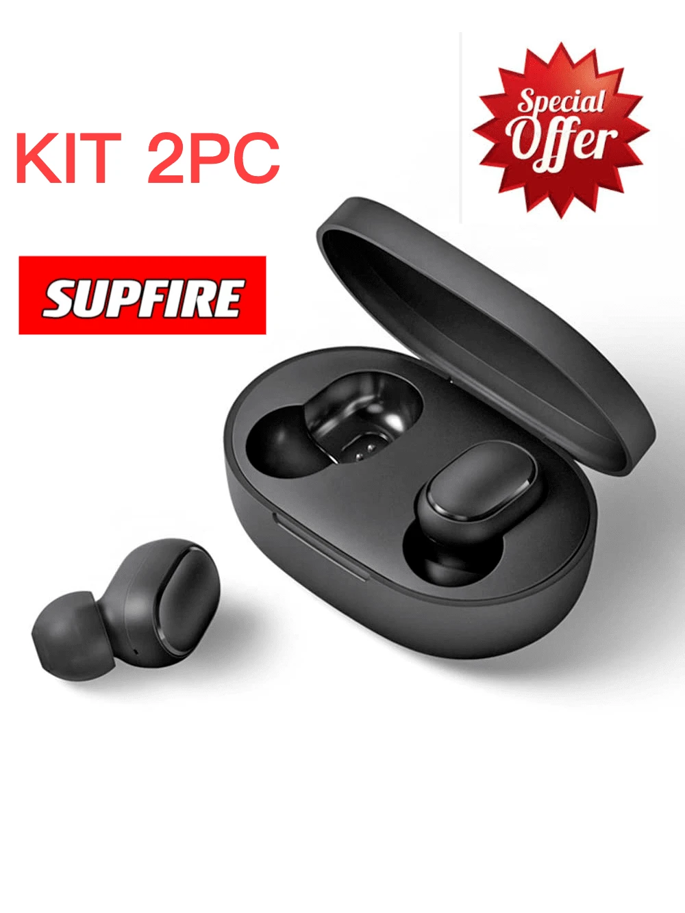 Airdots Wireless Earphone For Redmi Xiao.Mi Bluetooth 5.0 E6S - 套件 2 件 - 查看 1