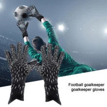Goalkeeper Gloves With Strong Grip, Football Goalkeeper Gloves With Finger Protection, Durable And Injury Prevention Goalkeeper Gloves - Black - Black - View 4