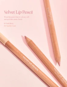 Clio Velvet Lip Pencil Set,6 MLBB Natural Shades For Over-Lip Definition,Smooth Glide, Long-Lasting Formula,Includes Sharpener,Korean Beauty, Create Fuller Lips - 06 Vanilla Coral - View 1