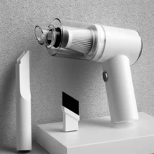 8000Pa High-Powered Handheld Vacuum Cleaner with Air Duster Function & Multi-Nozzles - 120W Power for Cars, Homes, Offices, and Pet Cleaning - Blanco - Ver 2