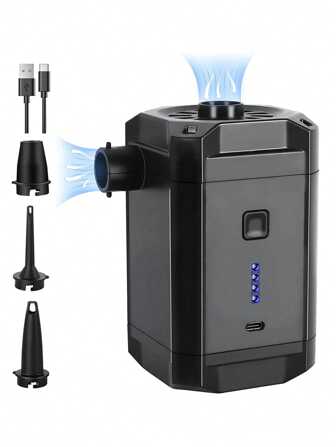 1pc Outdoor Wireless Electric Air Pump, Wireless & Portable, For Inflating Swimming Pool Airbed, Inflatable Sofa, Dual-Use Pump