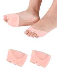 1Pair Unisex White Honeycomb Breathable Silicone Foot Protector Anti-Friction Cushion Pads,Silicone Forefoot Pad Half Insole, Breathable & Elastic Insoles,Anti-Wear Foot Cushions, Forefoot Cushioning Shoe Supports For Women And Men,Toe Separator,Foot Care,Outdoor,Travel,Travel Accessories,Heels,Toe Protector