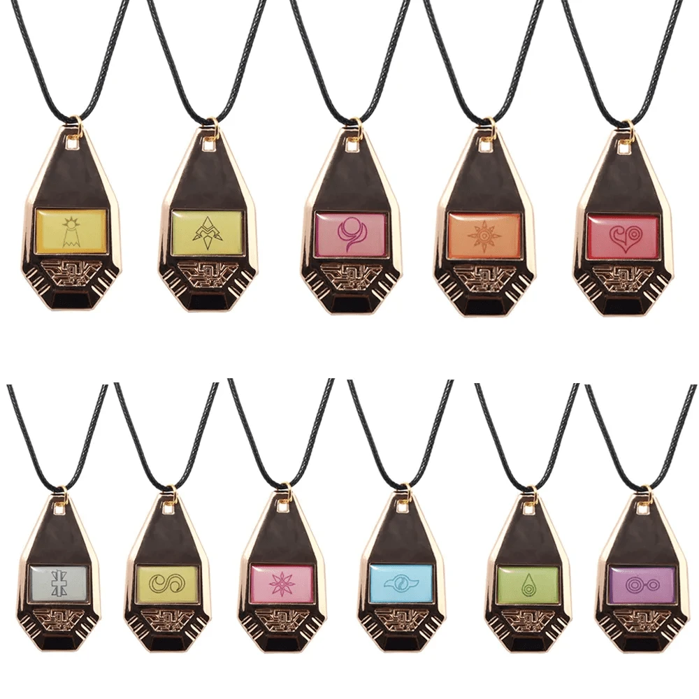 1pc Sacred Progression Evolution Emblem Necklace, Battle Greymon Courage Pendant For Cosplay