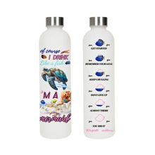 1pc 1000ml/33OZ Capacity Metal Cap Plastic Water Bottle, Fashion Design, Multiple Patterns Available, 3D Printing Technology Provides Stereoscopic Effect, Portable And Durable, Suitable For Outdoor Sports, Fitness, Parties, Travel, Holiday Gifts, Etc.