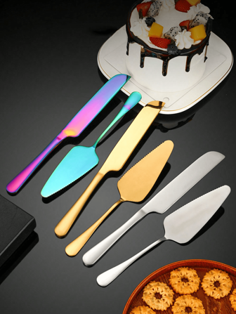 10pcs/2pcs Stainless Steel Cake Scraper, Pastry Scraper, Bread Knife, And Dining Knife Are Suitable For Birthday Parties