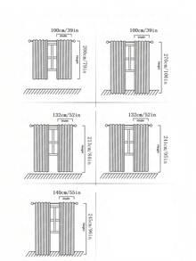 1pc Perforated European Embroidered Sheer Curtain, Semi-Blackout, Minimalist Pastoral Style, Suitable For Balcony, Living Room, Bedroom, Casement Window - Multicolor - View 2
