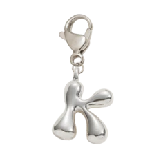 Silver Bubble Letter Cute Necklace Pendant Bag Charm - Lucky Crystal Pendant, Letter A-Z, Best Match For Spring/Summer, Shiny Alloy Bag Backpack Hanging Decoration - Perfect Gift For Birthday And Special Occasions - Silver - View 16