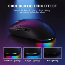 ATTACK SHARK ATTAQUE REQUIN * MAGIC-REFINER G6 Souris de jeu sans fil, DPI réglable jusqu'à 24 000, souris légère de 72g, fréquence d'échantillonnage de 1000 Hz, compatible Bluetooth/2,4G/filaire 3 modes, batterie 750 mAh, prise antidérapante, convient aux joueurs/bureau/PC - Multicolore - Voir 5